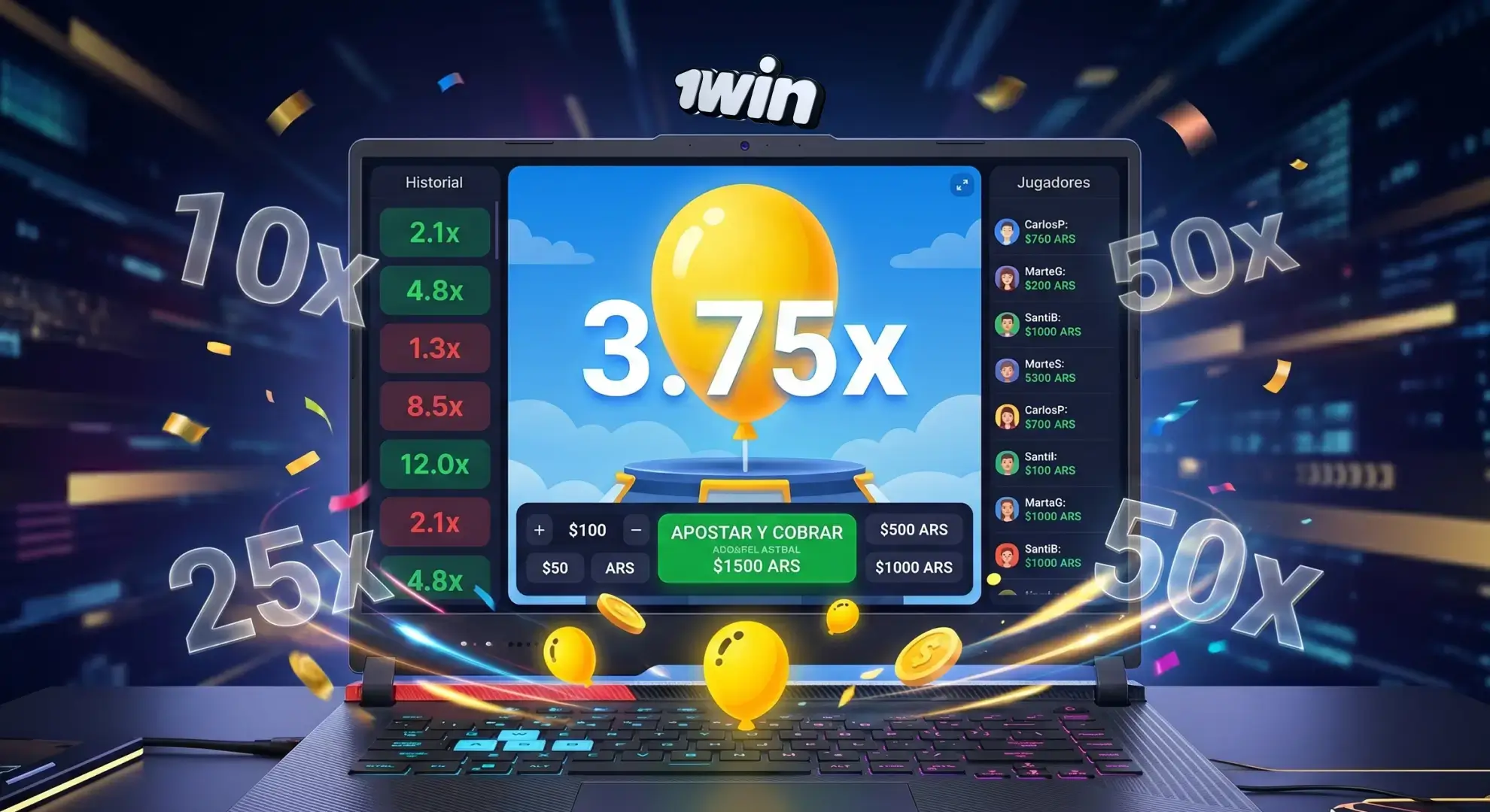 1win Balloon juego online