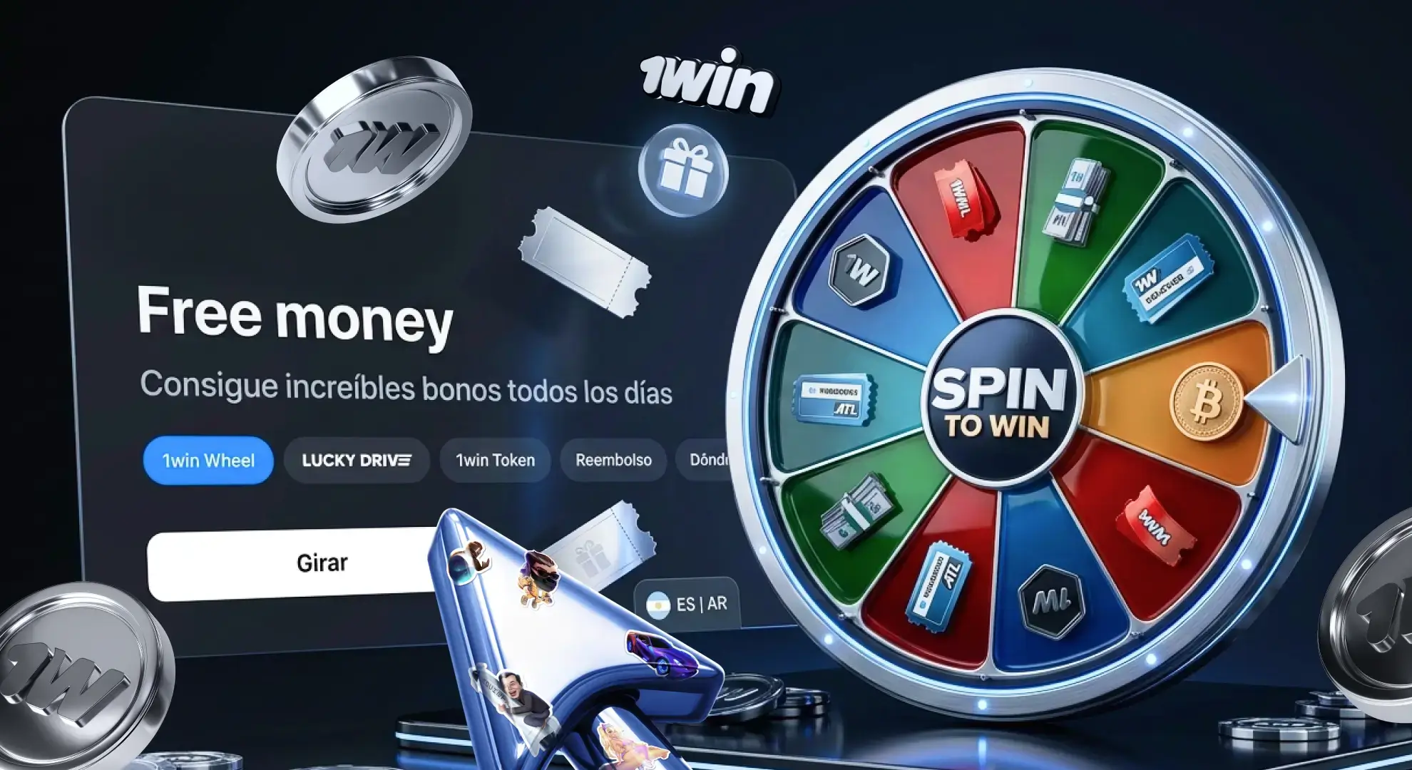 Free spins en 1win con giros gratis en los primeros cuatro depósitos