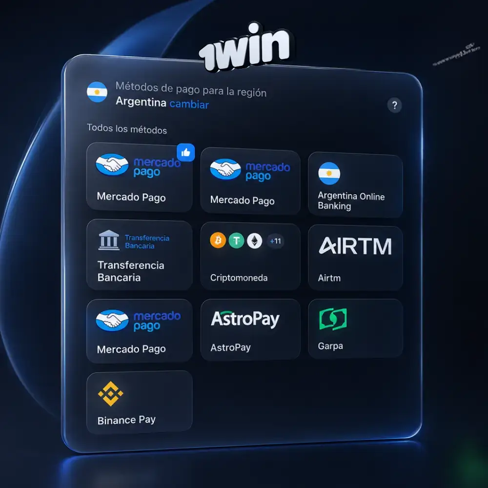 Depósitos en 1win Argentina