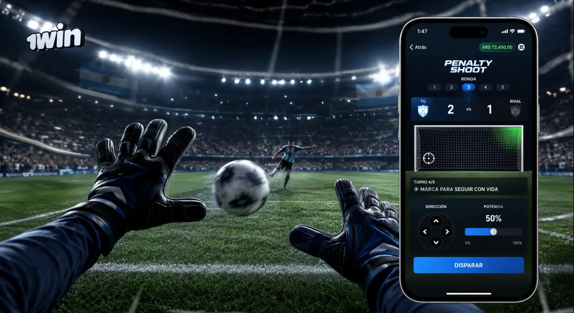 Demo de Penalty Shoot-Out en 1win